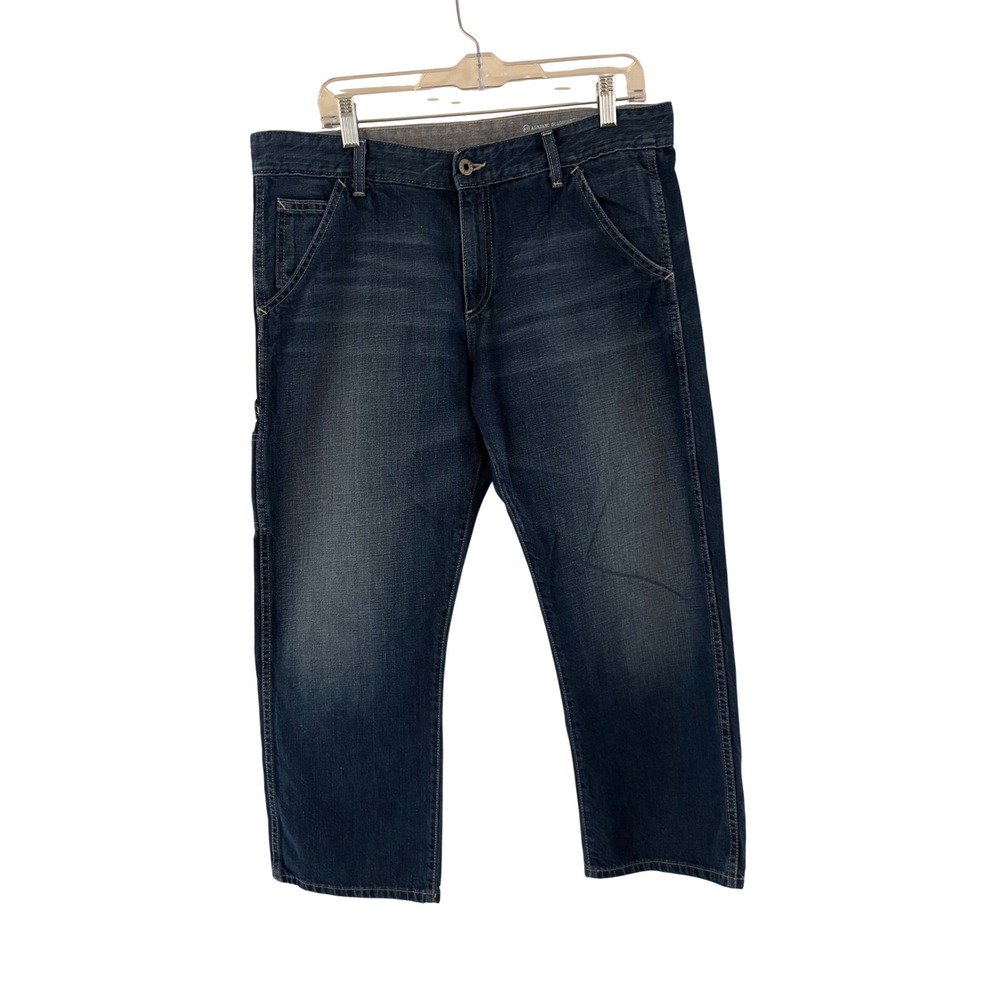 AG Adriano Goldschmied Supply Utility Carpenter Jeans Dark Wash Straight Leg